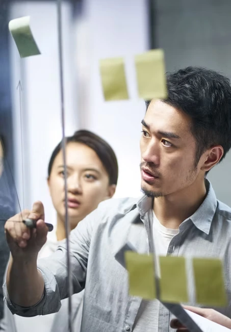 Person Making Decisions for Online Business